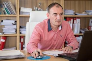 El alcalde de Teo, Rafa Sisto, en una foto de archivo del Ayuntamiento