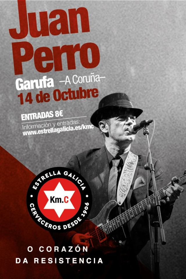Juan Perro actuará en los conciertos de Estrella Galicia