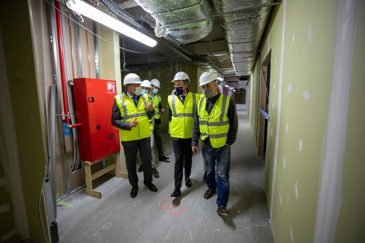 El presidente de la Xunta, Alberto Núñez Feijóo, visita las obras de la fase cero del 'nuevo Chuac'