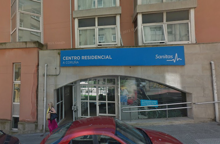 Residencia de mayores Sanitas Residencial de A Coruu00f1a en una imagen de Google Street View