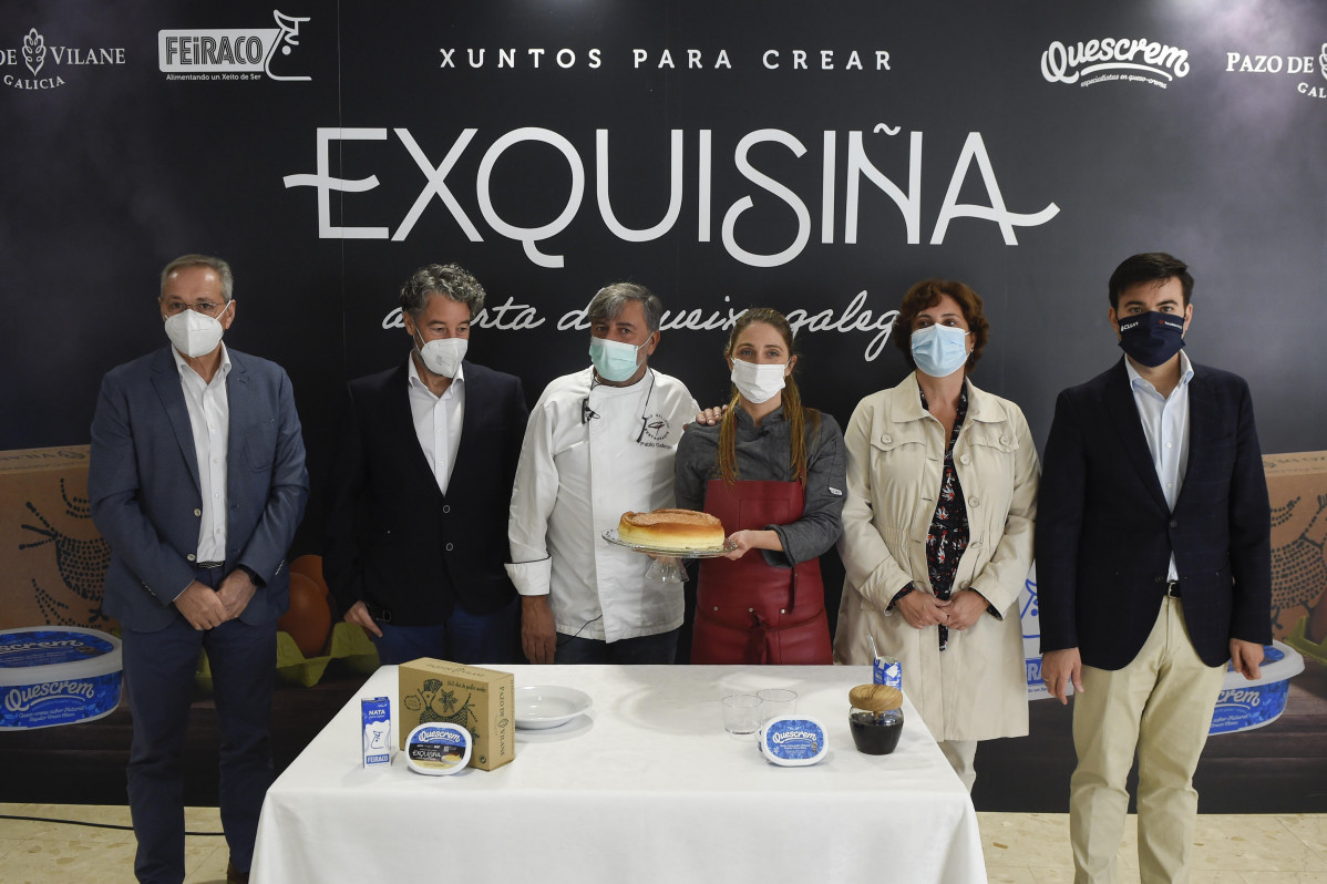 Presentaciu00f3n de Exquisiu00f1a la receta gallega de tarta de queso