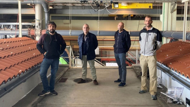 Investigadores del grupo de ingeniería del agua y del medio ambiente (Geama) de la Universidade da Coruña