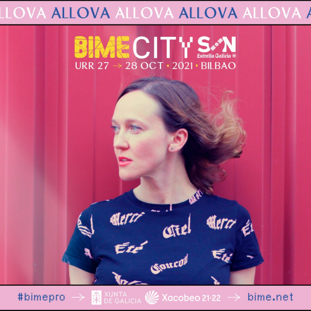 Allova en el cartel de BIME City de Bilbao
