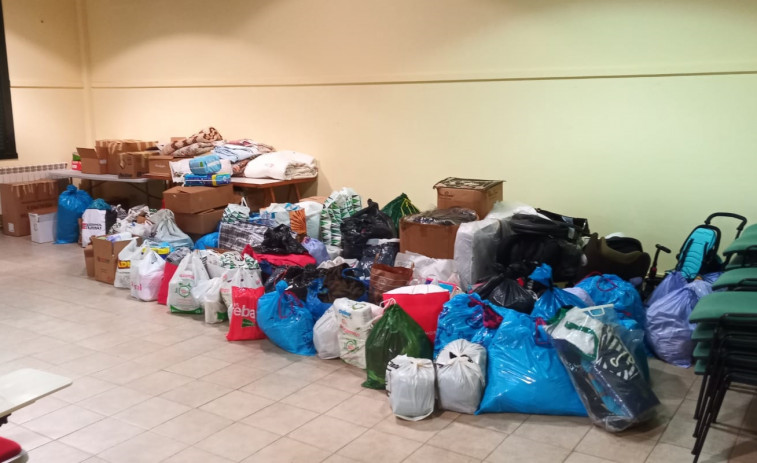 La recogida solidaria del Concello de Culleredo donará 1,5 toneladas de material a los afectados por el volcán de La Palma