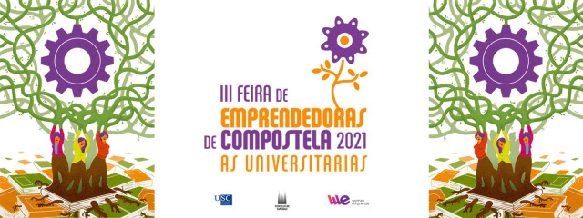 Cartel de la III Feria Emprendedoras de Compostela