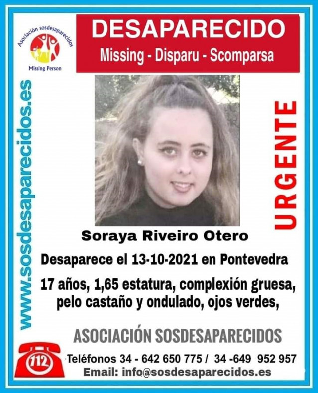 Menor desaparecida en Pontevedra