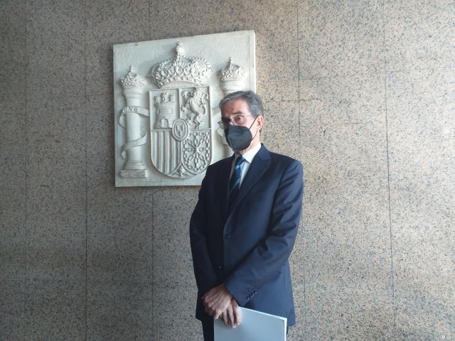 Archivo - El presidente del Tribunal Superior de Xustiza de Galicia (TSXG), José María Gómez y Díaz-Castroverde, a las puertas de los juzgados de Vigo.
