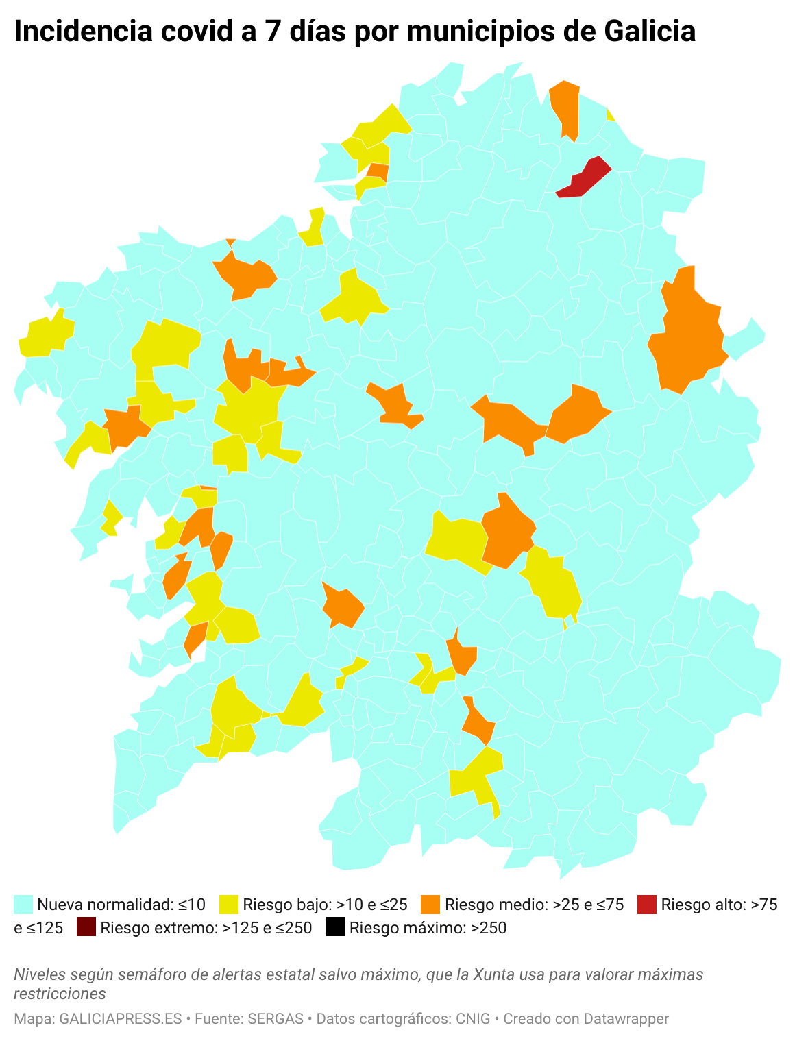 EPL0q incidencia covid a 7 d as por municipios de galicia 