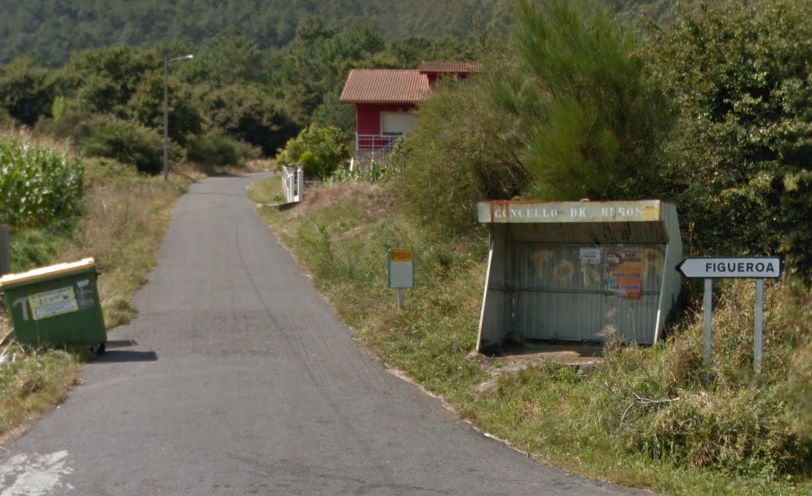 Torea, lugar de Muros, en una foto de Google Street View