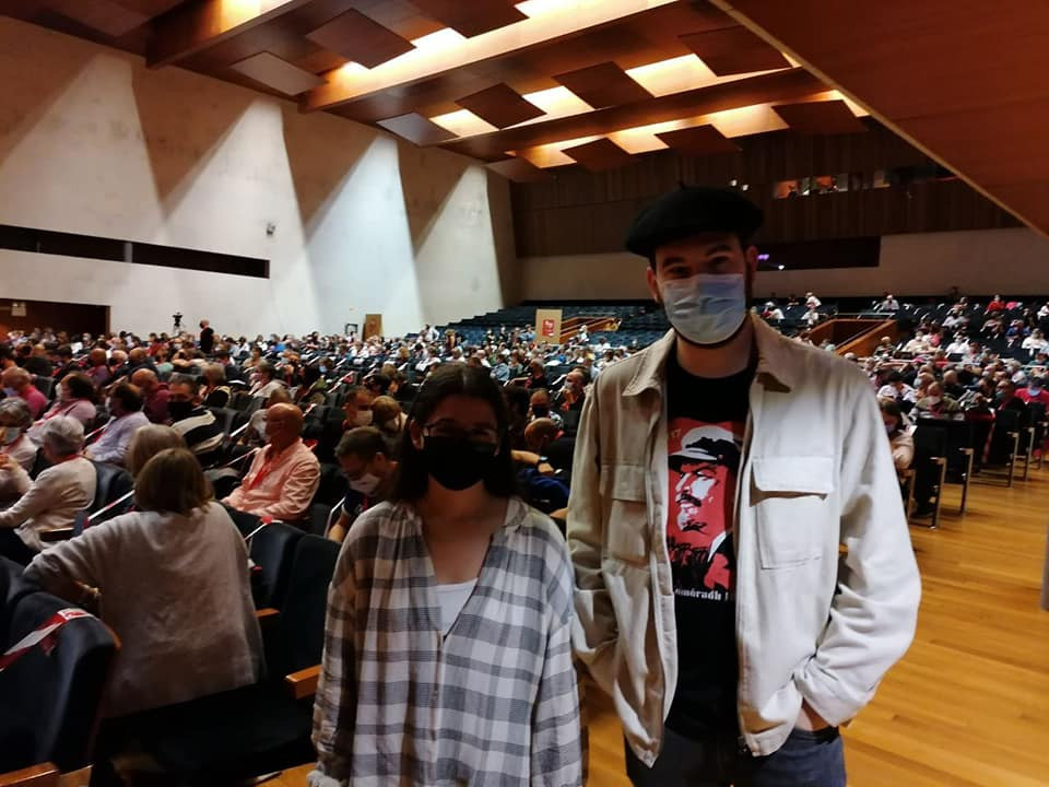 Representantes de Erguer en la reciente asamblea del sindicato CIG en una imagen de su facebook