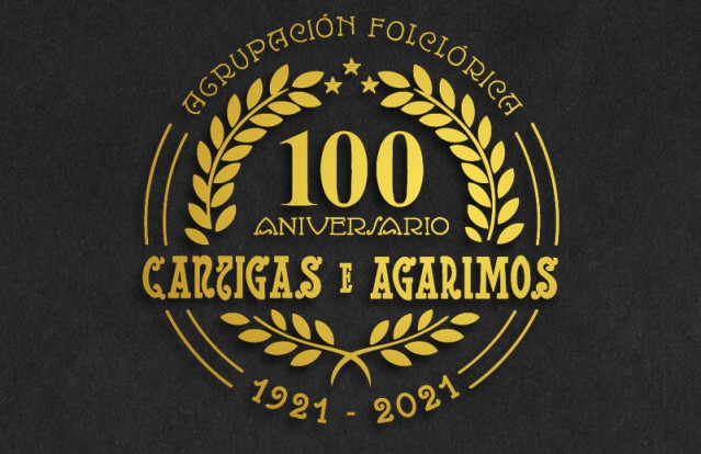 Imagen conmemorativa del centenario de Cantigas e Agarimos