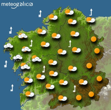 Predicciones para el jueves 28 de octubre en Galicia.