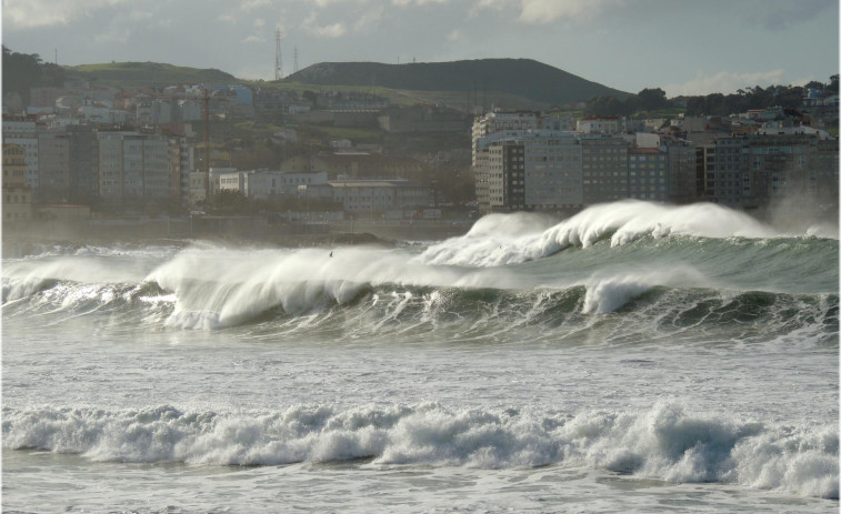 Alerta naranja por viento fuerte en la costa gallega