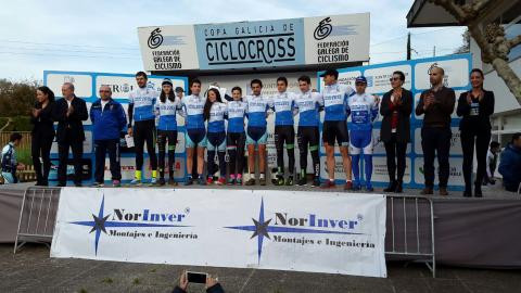 Mauro González e Lucía Vázquez proclamáronse campións galegos Elite de ciclocross en Ferrol