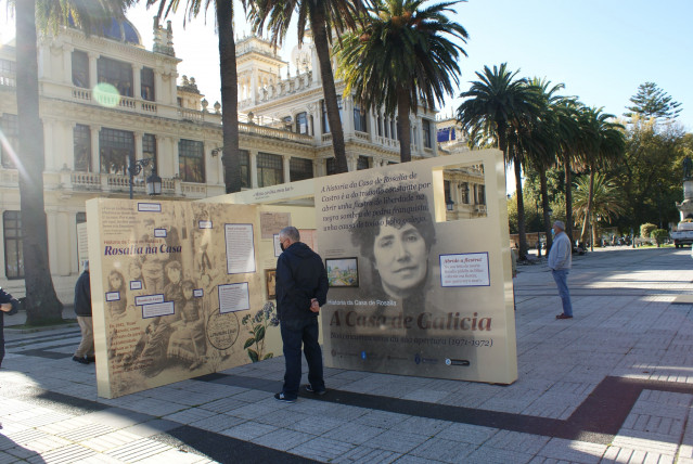 Inauguración de una muestra sobre la Casa de Rosalía
