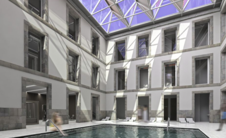 Un balneario en la sede de la Deputación de Ourense, el Gran Hotel Auria, presentado hoy (vídeo)