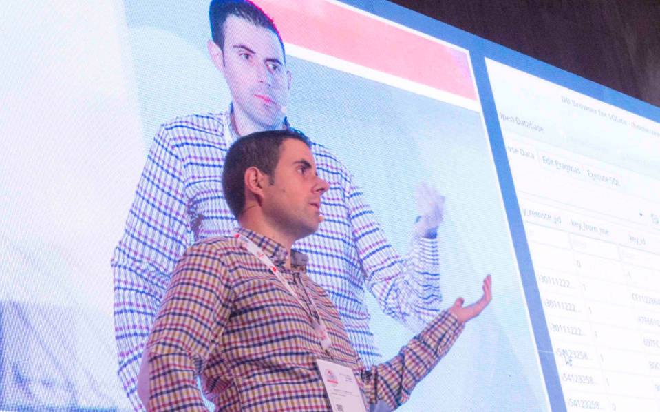 Manuel Guerra en una conferencia del INCIBE el centro pu00fablico de ciberseguridad en una foto del propio INCIBE