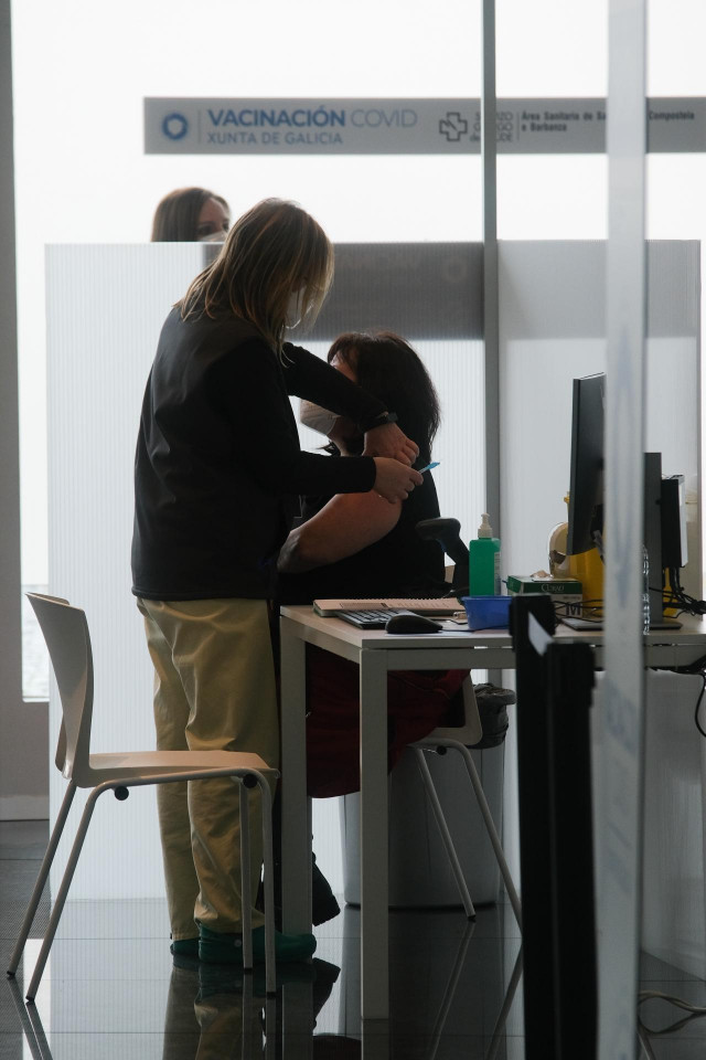 Archivo - Vacunación contra la Covid-19 en Galicia.
