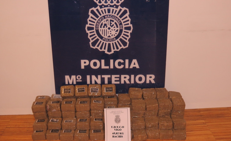 Detenido en Ourense un exmilitar que pretendía introducir 65 kilos de hachís en Galicia​ en un coche de alquiler
