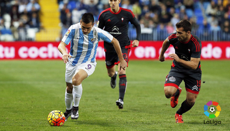 O Celta acusa as súas baixas e perde en Málaga