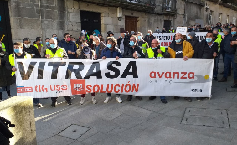 Huelga indefinida de los trabajadores de Vitrasa que piden 