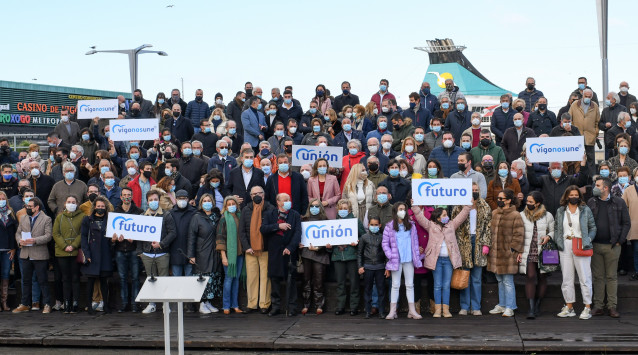 El senador y exconselleiro Javier Guerra presenta su candidatura a presidir el PP de Vigo.