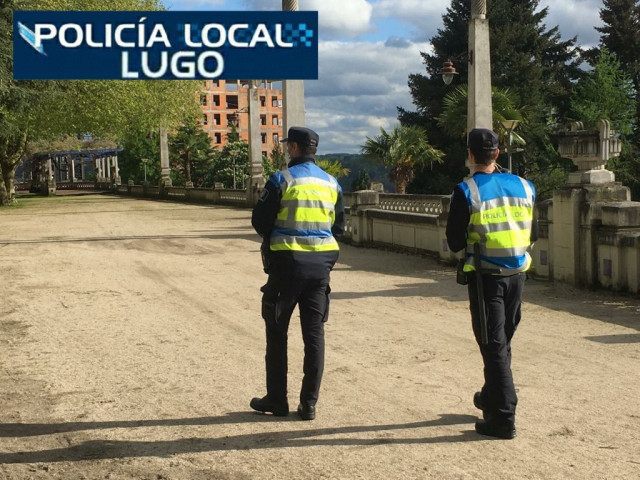 Una patrulla de la Policía Local de Lugo.