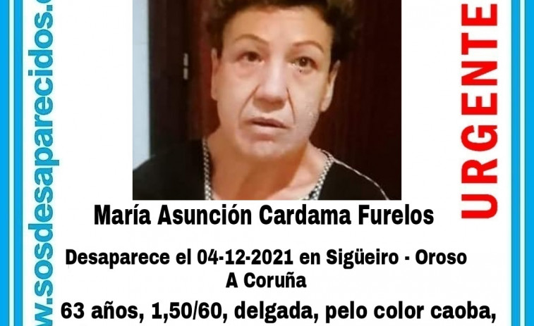 Prosigue la búsqueda de la vecina de Sigüeiro, Oroso, de 63 años y desaparecida desde el sábado