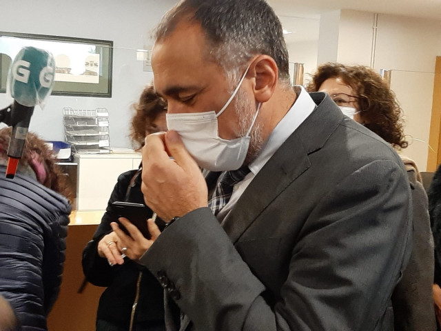 El conselleiro de Sanidade, Julio García Comesaña, en Lugo.