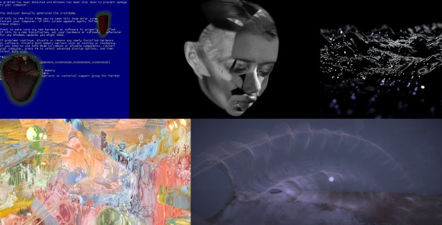 Obras presentadas al I Certamen Internacional de Arte Digital 'Post-Digital Landscapes' celebrado en Vialia Vigo.