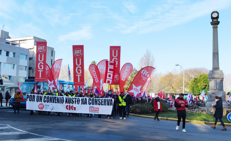 ​Mañana arranca la huelga general de las conserveras gallegas para lograr la igualdad salarial y menos temporalidad