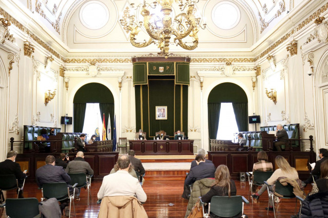 Pleno de la Diputación de Pontevedra, a 14 de enero de 2022