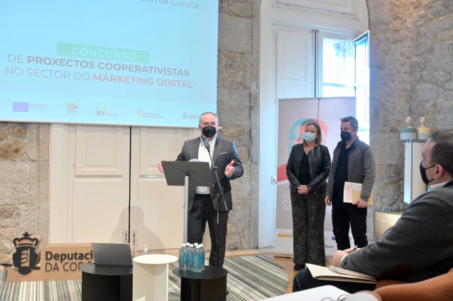 Entrega de los premios de márketing digital que financia la Diputación de A Coruña y en los que ha colaborado la Fundación Paideia