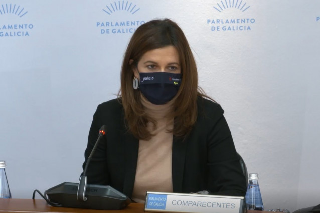 La directora xeral de Administración Local, Natalia Prieto, en el Parlamento