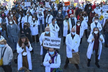 Protesta de sanitarios