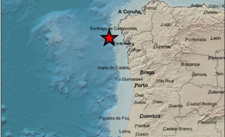 Un terremoto de magnitud 4,7 agita la costa de Galicia y hace temblar incluso a Santiago de Compostela​