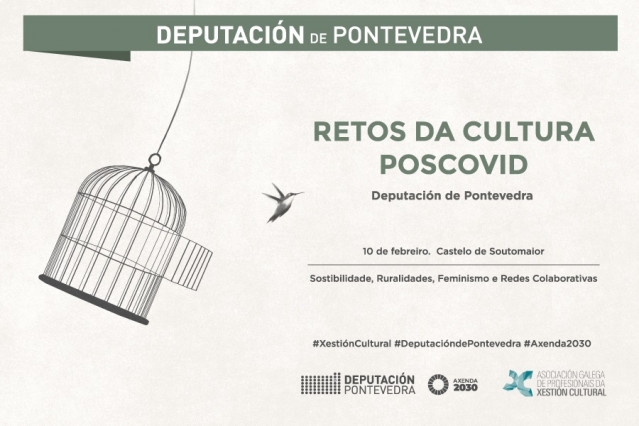 Cartel de la jornada de debate organizada por la Diputación de Pontevedra