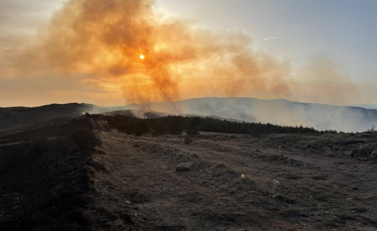 La sequía de este invierno sigue provocando incendios, ayer 2 en Baltar (Ourense)