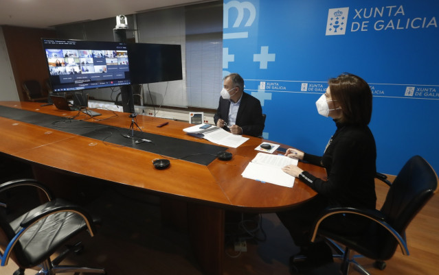 La conselleira de Medio Ambiente, Territorio e Vivenda, Ángeles Vázquez, en la Conferencia sectorial de vivienda y suelo de este miércoles.