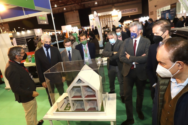 Los vicepresidentes de la Xunta Alfonso Rueda y Frnacisco Conde en la jornada de inauguración de Enerxética, en el recinto ferial de Silleda