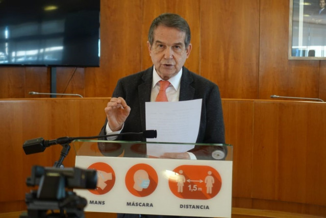 Abel Caballero en rueda de prensa.