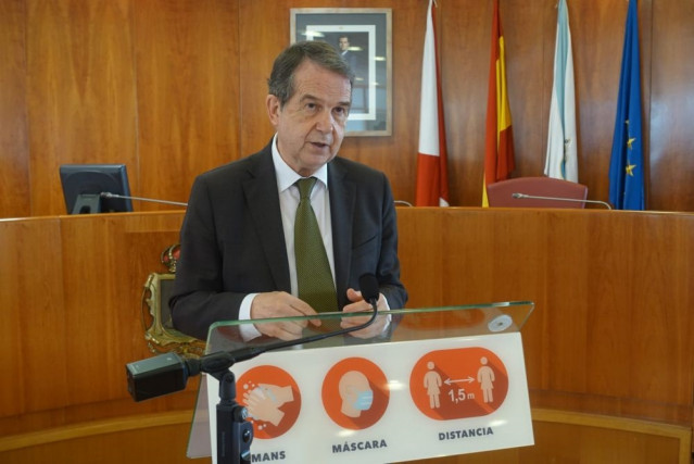 Abel Caballero en rueda de prensa.