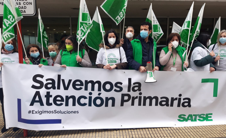 Satse reclama en centros de salud gallegos y de toda España soluciones por el deterioro de la Atención Primaria