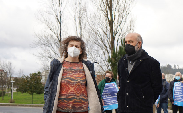 Archivo - Goretti Sanmartín y Néstor Rego, del BNG