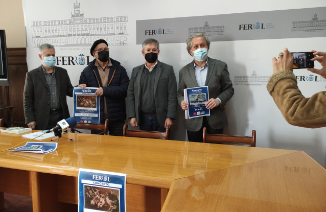 Presentación del concierto organizado por el Ayuntamiento de Ferrol con motivo del 50 aniversario del 10 de marzo de 1971