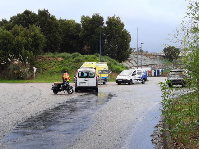 Imagen tras el accidente.