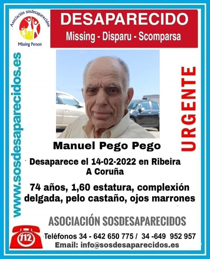 Hombre desaparecido en Ribeira (A Coruña)