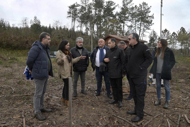 La directora xeral de Patrimonio Natural, Belén do Campo, acompañada del presidente da Reserva de Biosfera Mariñas Coruñesas e Terras do Mandeo, José Antonio Santiso, este miércoles