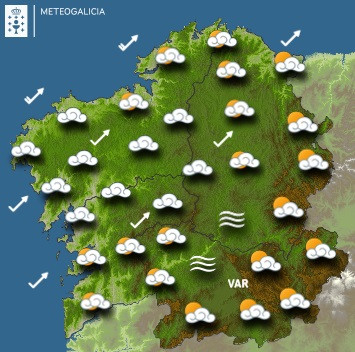 Predicciones para el jueves 17 de febrero en Galicia.
