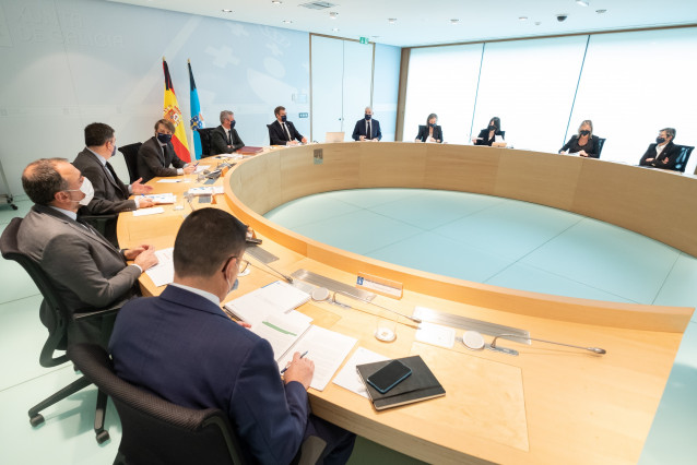 Feijóo preside el Consello de la Xunta.